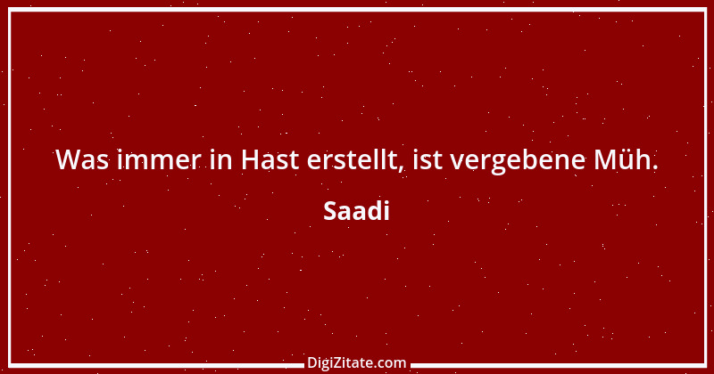 Zitat von Saadi 80