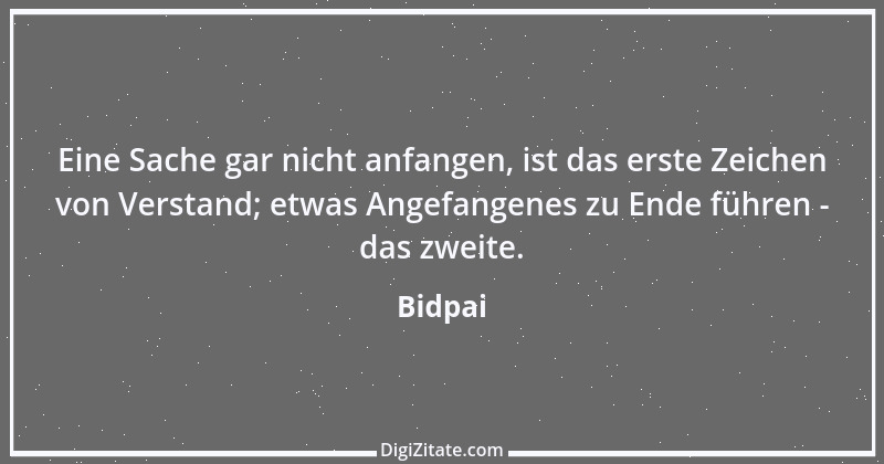 Zitat von Bidpai 3