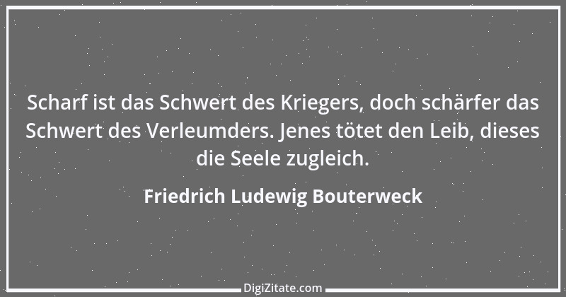 Zitat von Friedrich Ludewig Bouterweck 18