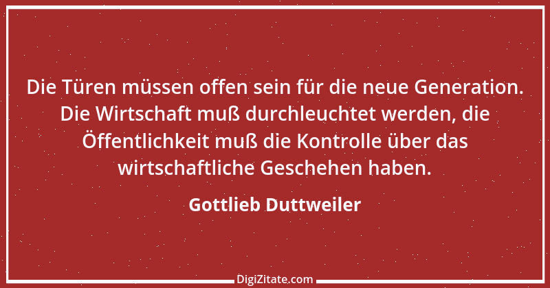 Zitat von Gottlieb Duttweiler 4