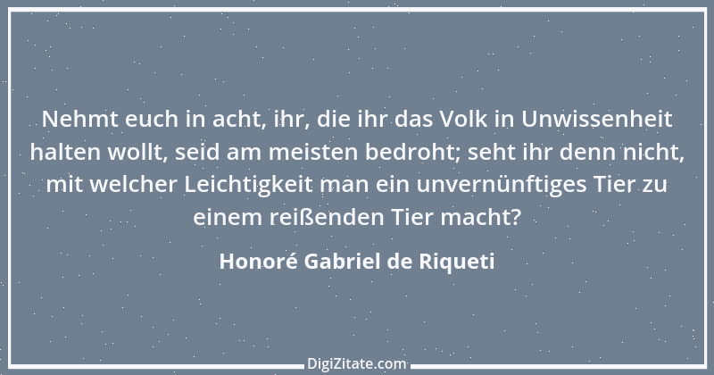 Zitat von Honoré Gabriel de Riqueti 23