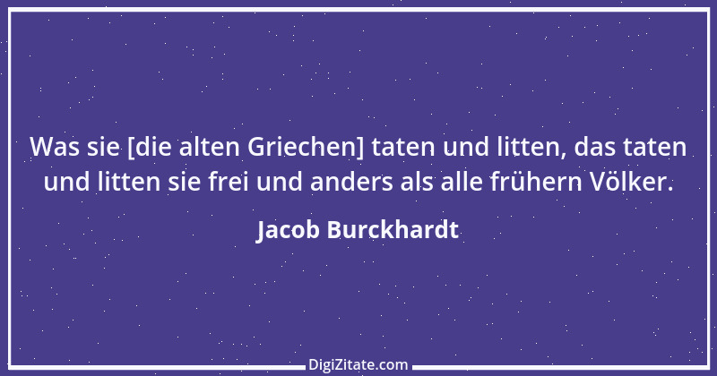 Zitat von Jacob Burckhardt 126