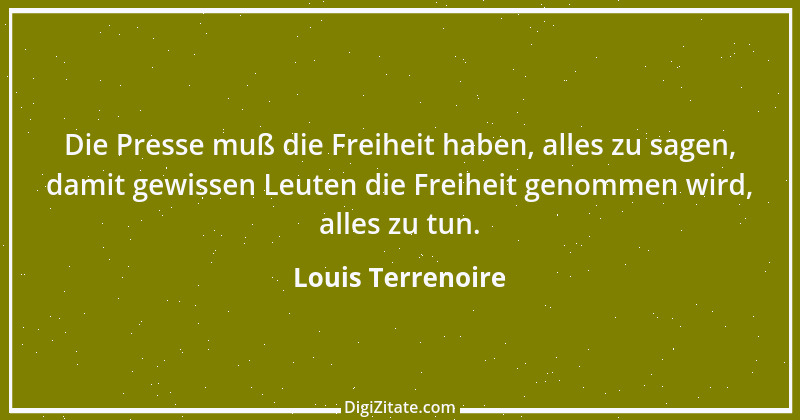 Zitat von Louis Terrenoire 1