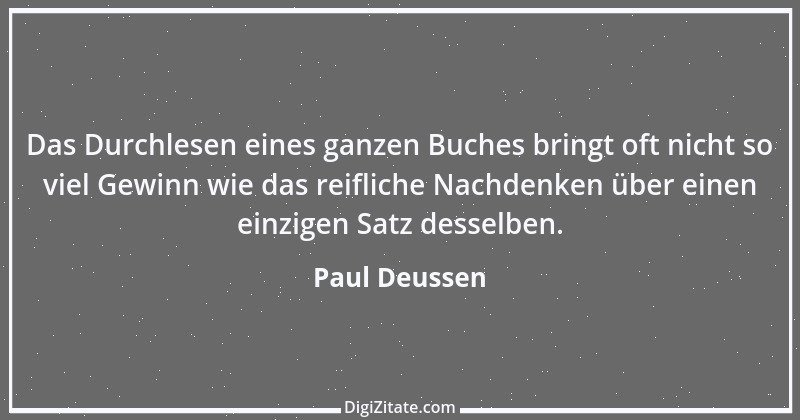 Zitat von Paul Deussen 1