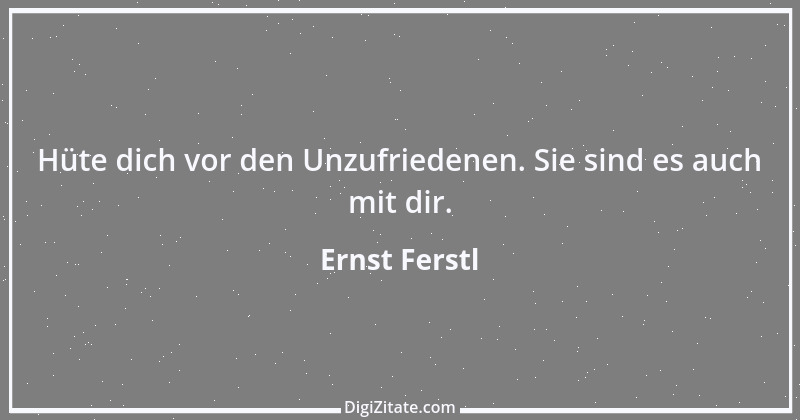 Zitat von Ernst Ferstl 10