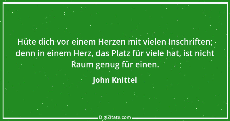 Zitat von John Knittel 145