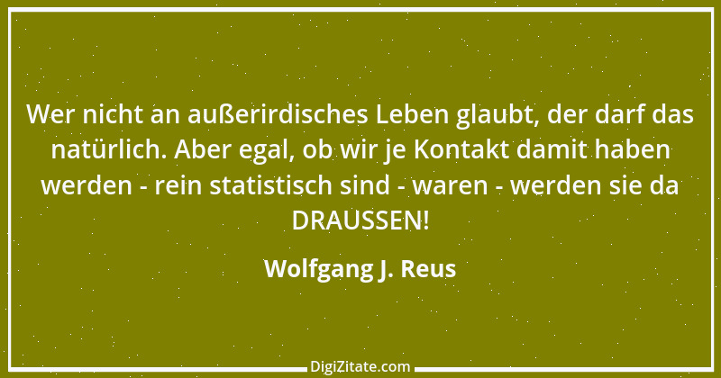 Zitat von Wolfgang J. Reus 409