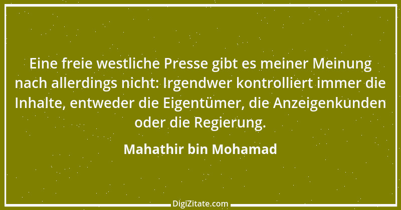 Zitat von Mahathir bin Mohamad 2