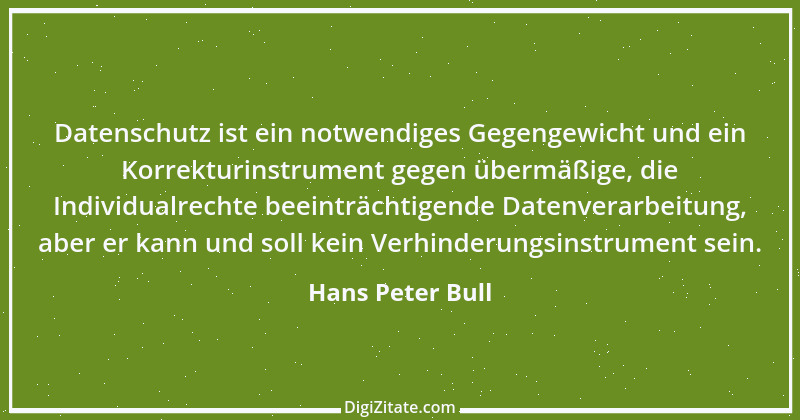 Zitat von Hans Peter Bull 1