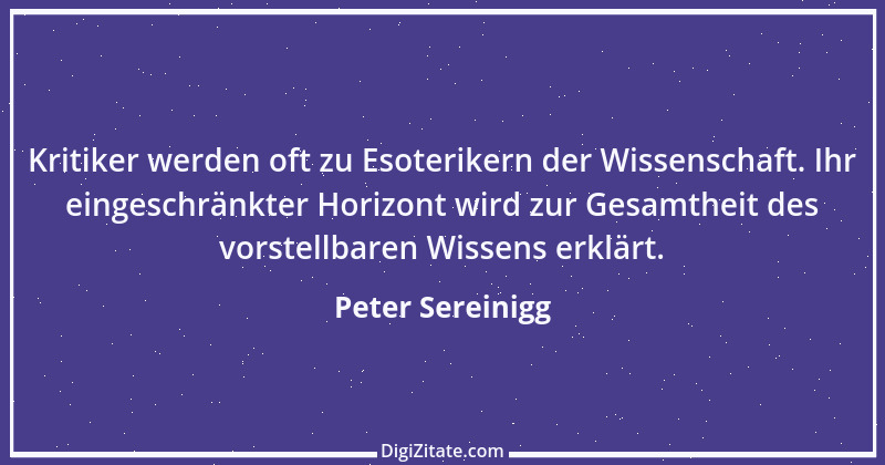 Zitat von Peter Sereinigg 60