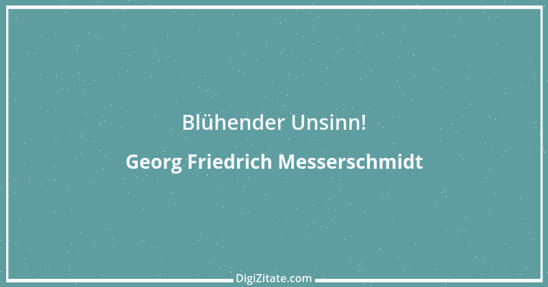 Zitat von Georg Friedrich Messerschmidt 1