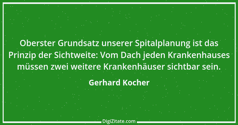 Zitat von Gerhard Kocher 85