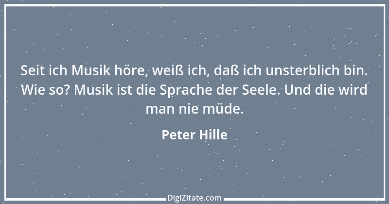 Zitat von Peter Hille 89