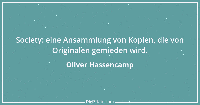 Zitat von Oliver Hassencamp 42