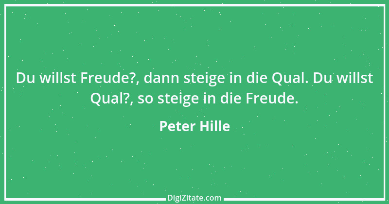 Zitat von Peter Hille 90