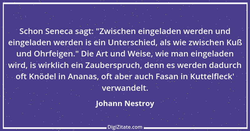 Zitat von Johann Nestroy 226