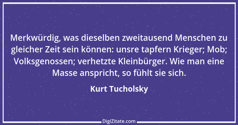 Zitat von Kurt Tucholsky 119