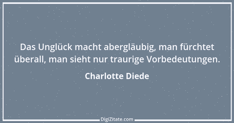 Zitat von Charlotte Diede 1