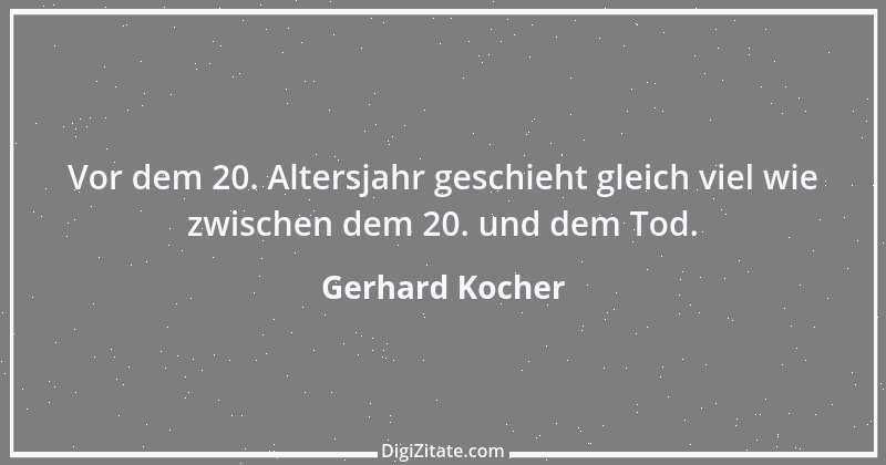 Zitat von Gerhard Kocher 88