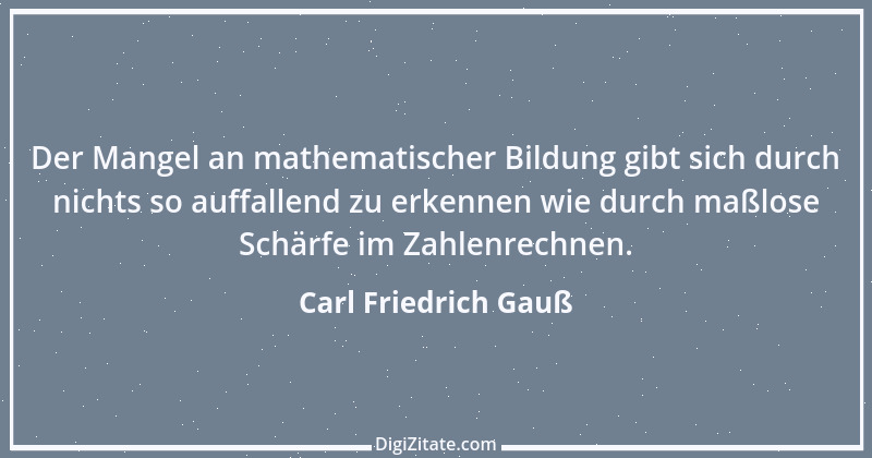 Zitat von Carl Friedrich Gauß 9