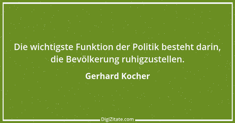 Zitat von Gerhard Kocher 90