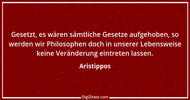 Zitat von Aristippos 1