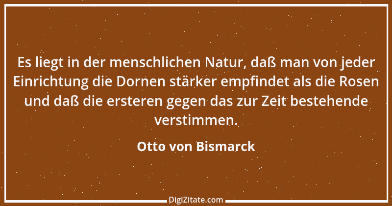 Zitat von Otto von Bismarck 280