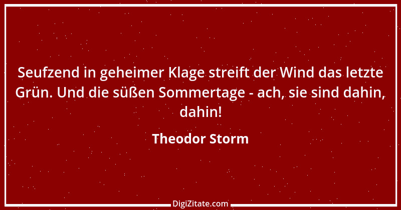 Zitat von Theodor Storm 2