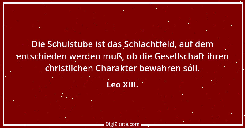 Zitat von Leo XIII. 2