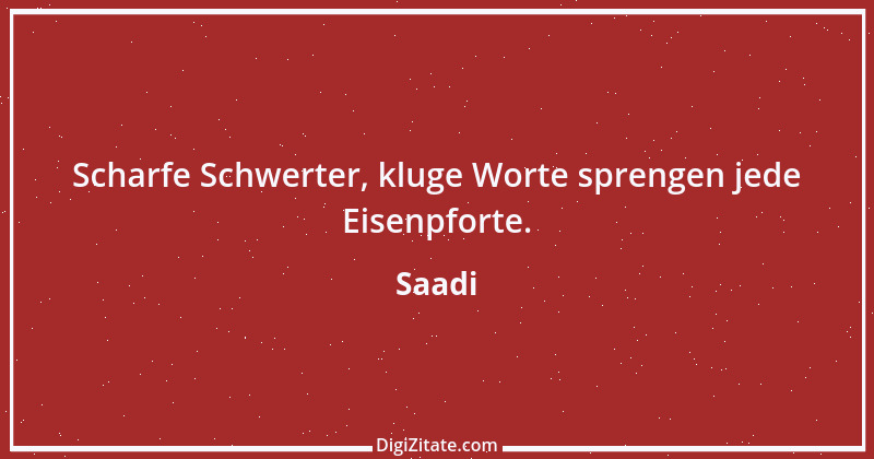 Zitat von Saadi 100