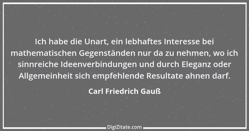 Zitat von Carl Friedrich Gauß 14