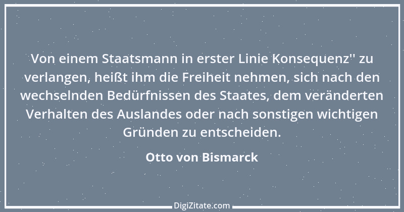 Zitat von Otto von Bismarck 283