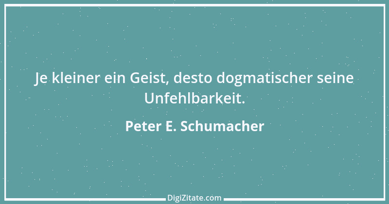 Zitat von Peter E. Schumacher 617