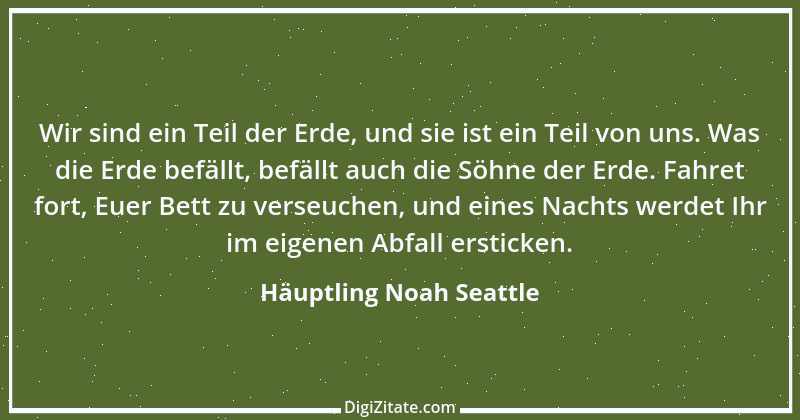 Zitat von Häuptling Noah Seattle 4