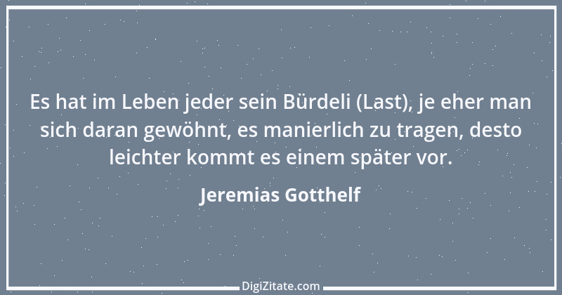 Zitat von Jeremias Gotthelf 250