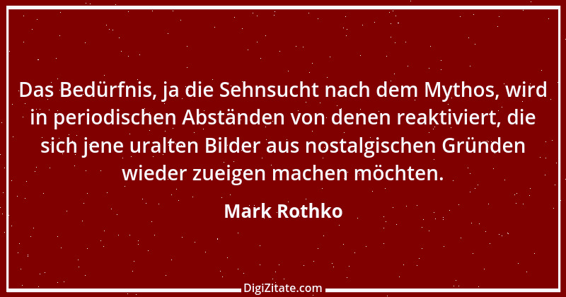 Zitat von Mark Rothko 3