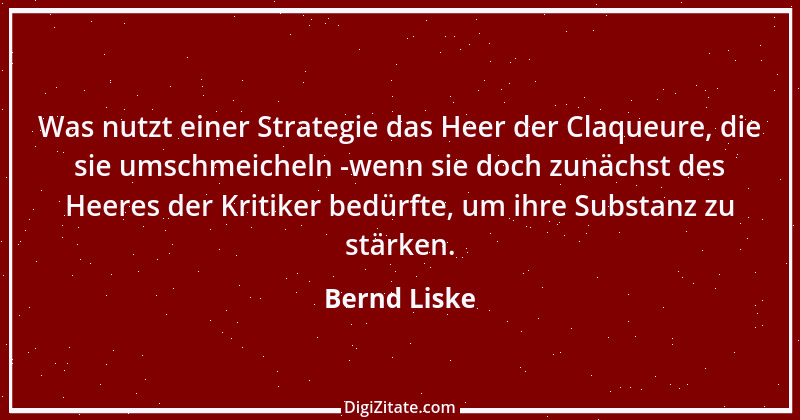 Zitat von Bernd Liske 20