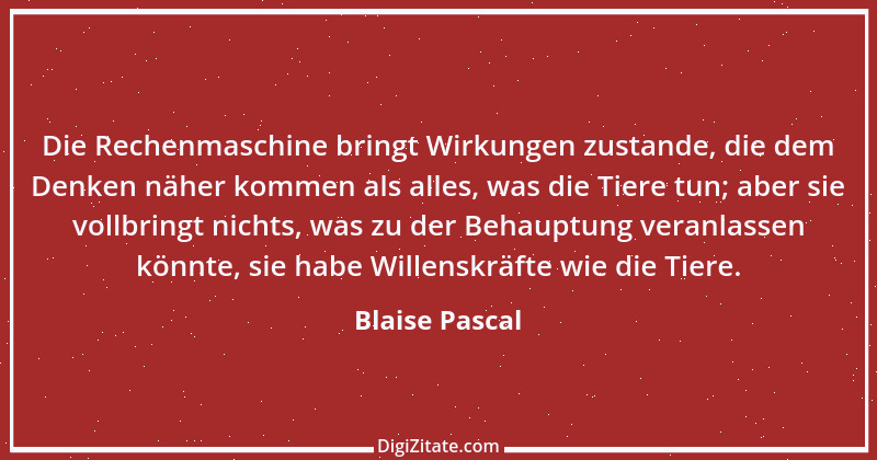 Zitat von Blaise Pascal 120