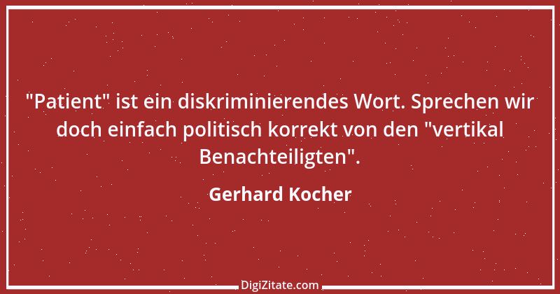 Zitat von Gerhard Kocher 96