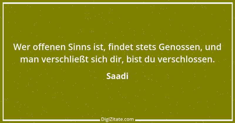 Zitat von Saadi 103