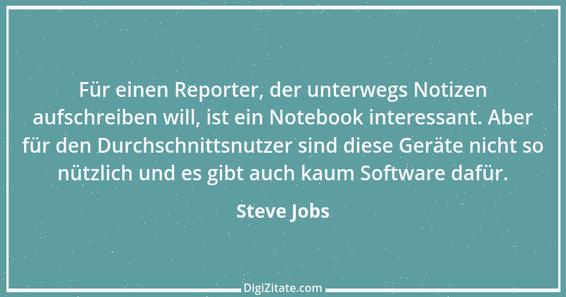 Zitat von Steve Jobs 5