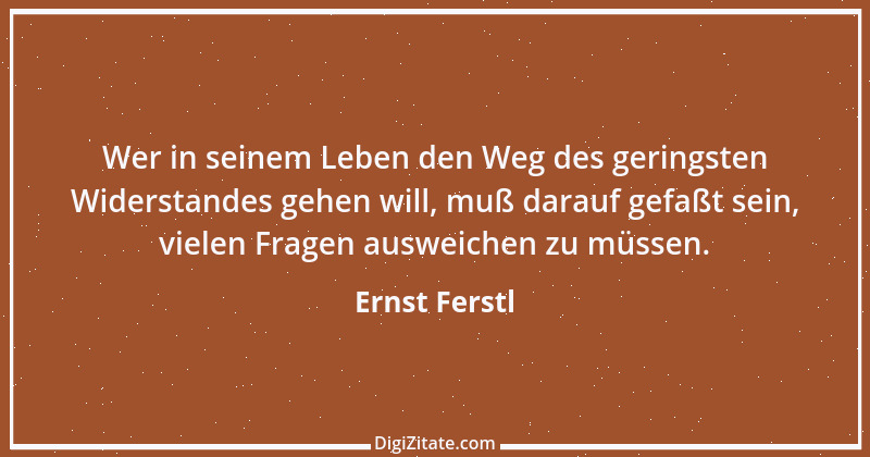 Zitat von Ernst Ferstl 2029