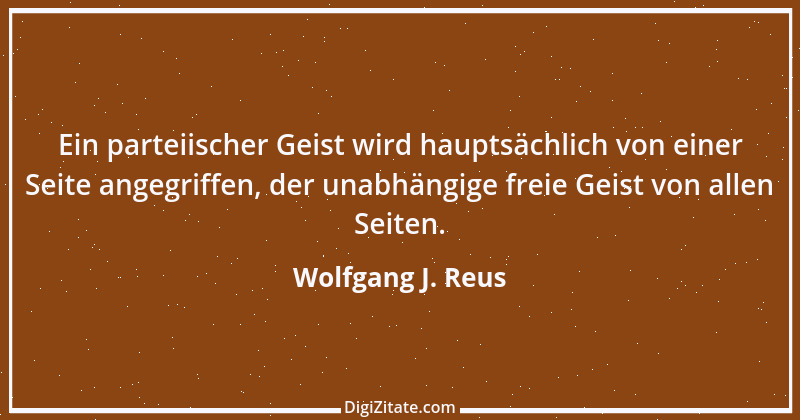 Zitat von Wolfgang J. Reus 428