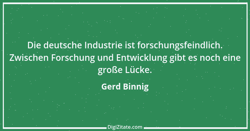 Zitat von Gerd Binnig 1