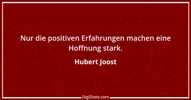 Zitat von Hubert Joost 144