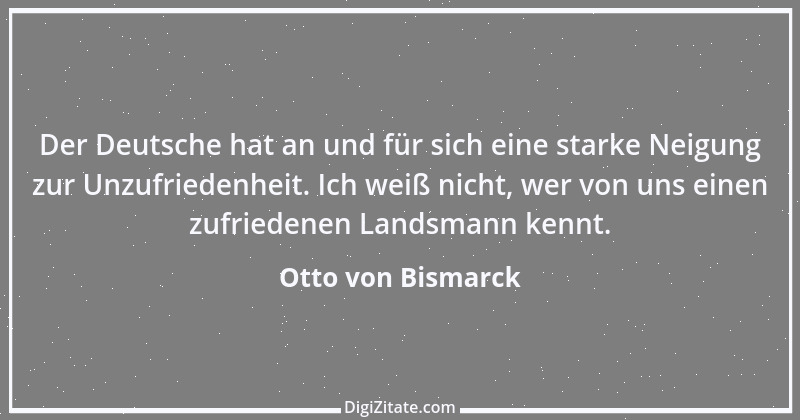 Zitat von Otto von Bismarck 288