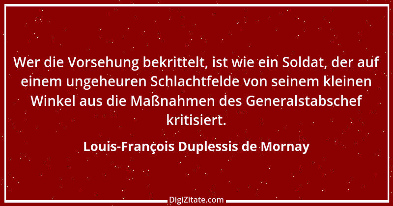 Zitat von Louis-François Duplessis de Mornay 2