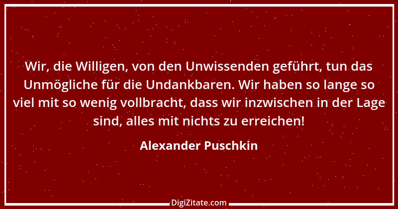 Zitat von Alexander Puschkin 30