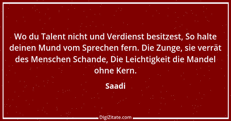 Zitat von Saadi 108