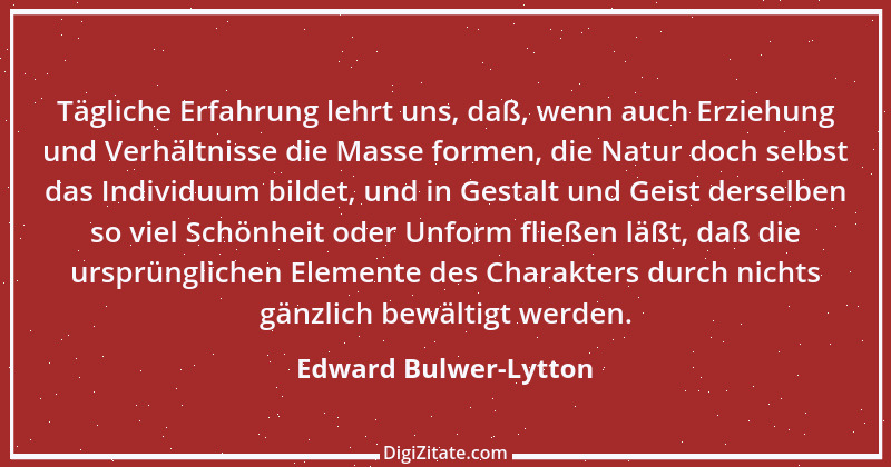 Zitat von Edward Bulwer-Lytton 3